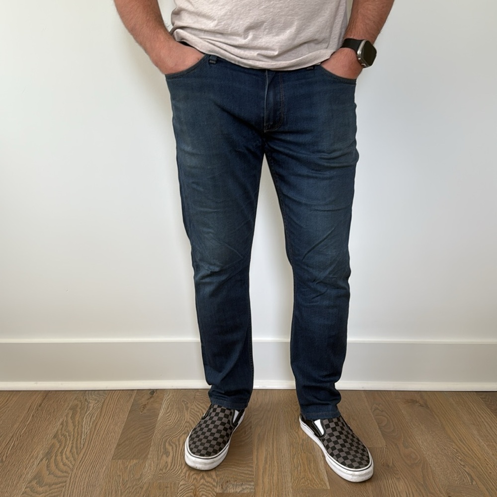 PAIGE Men's Dark Blue Slim Jeans